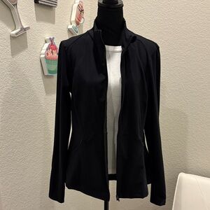 Elegant Black Spyder Active XL Utility Zip Up Jacket with Zip Up Pockets Women